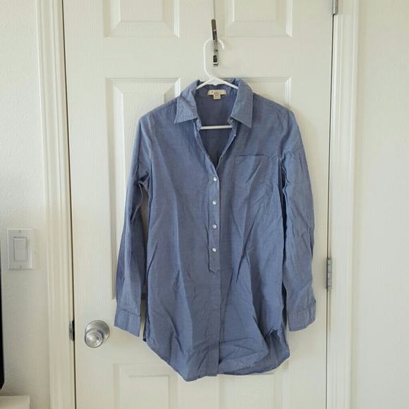 Light denim tunic dress