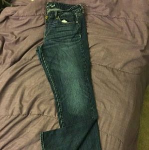 American eagle outfitters dark wash jeans size 14