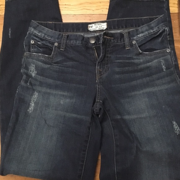 Free people boyfriend jeans size 27