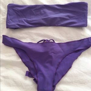 Purple stone fox set. Great condition.