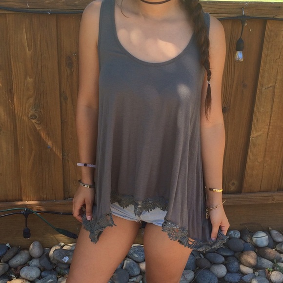 Army green tank top