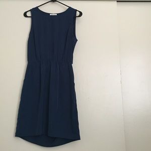 Minimalist Navy Blue Dress