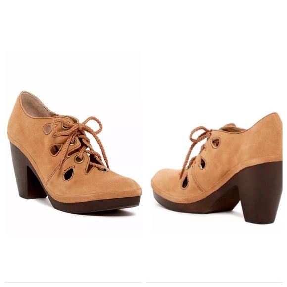 Latigo cabo cutout suede pump wooden heel bootie - Picture 2 of 4