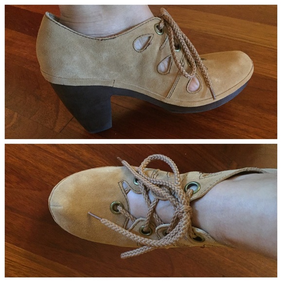 Latigo cabo cutout suede pump wooden heel bootie - Picture 4 of 4