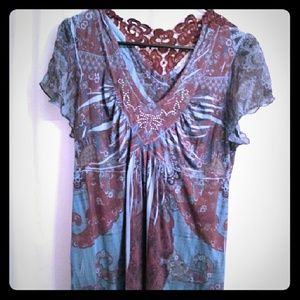 EUC Women's Unity Dress Blouse Size Large