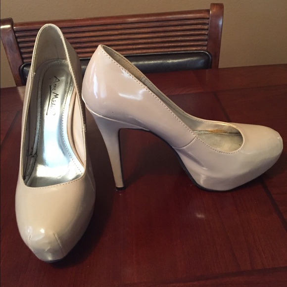 Patent Leather Nude Stilettos - Picture 2 of 4