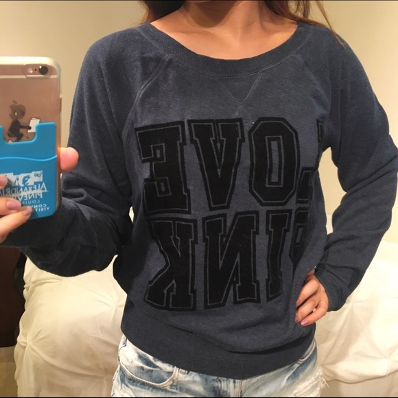 Navy Blue PINK Sweater