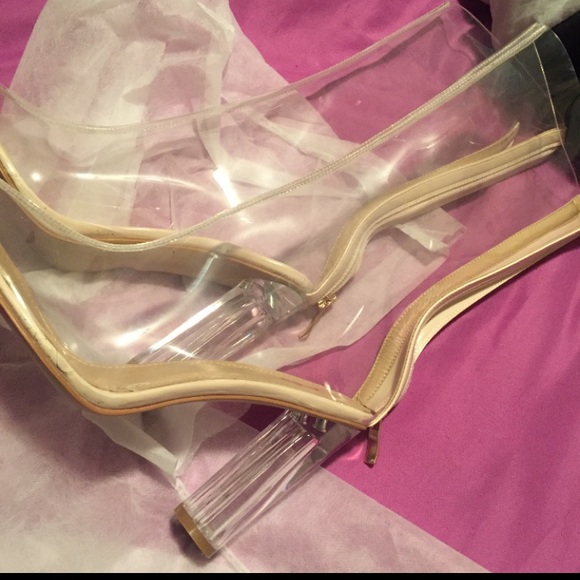 SOLDDDDDD Clear Perspex Boots - Picture 2 of 3
