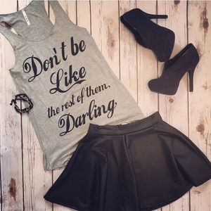 Don't Be Like the Rest of Them Graphic Tank Top