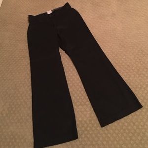 Black wide leg dress pants