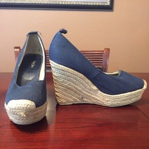 Navy Blue Mossimo Wedges