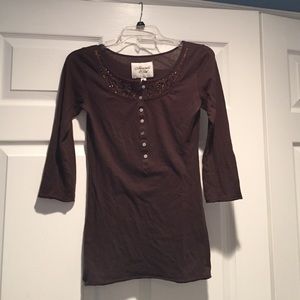 Abercrombie beaded shirt