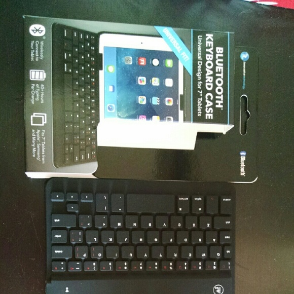 New bluetooth keyboard case universal fit 7" table