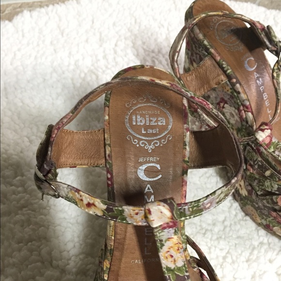 •SOLD• Jeffery Campbell Floral Wedges - Picture 2 of 4