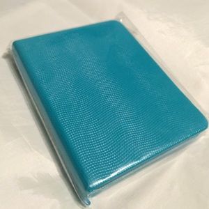 Turquoise pleather notebook