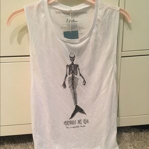 Mermaids are real tank top.