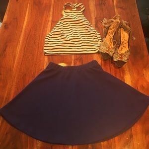 Colbolt blue skirt...