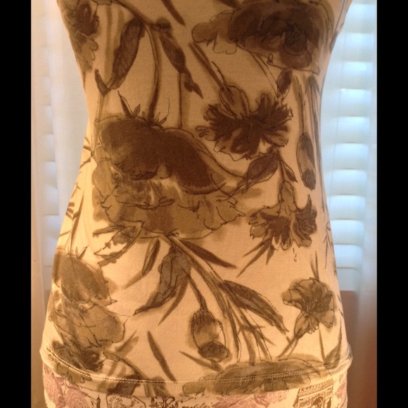 BANANA REPUBLIC Tropical Print Dress Shirt XS Top - Picture 4 of 4