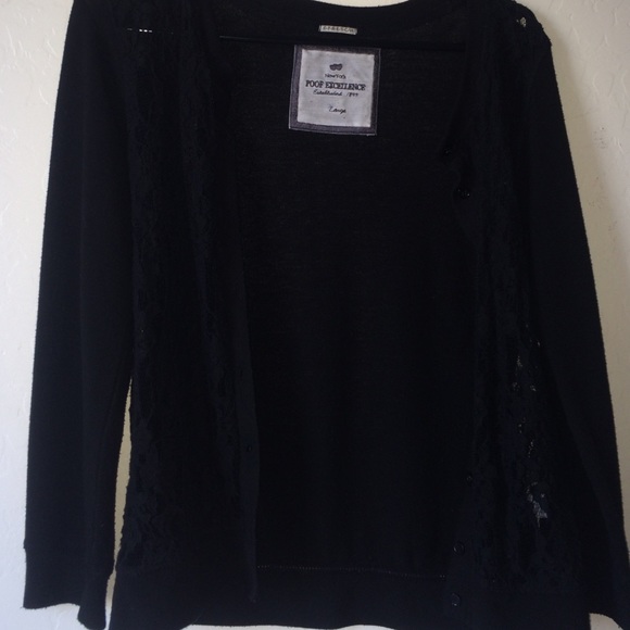 Black cardigan