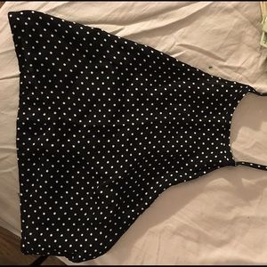 Polka Dot backless cropped tank