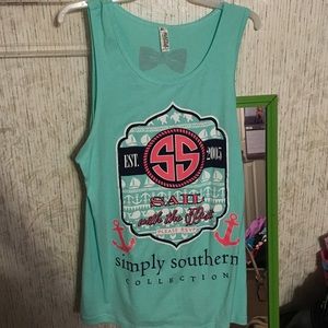 Simply southern tank top