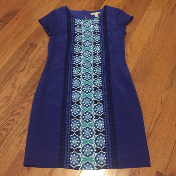 Blue Patterned Dress