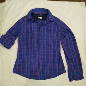 Columbia Omni-Shade plaid long sleeve shirt