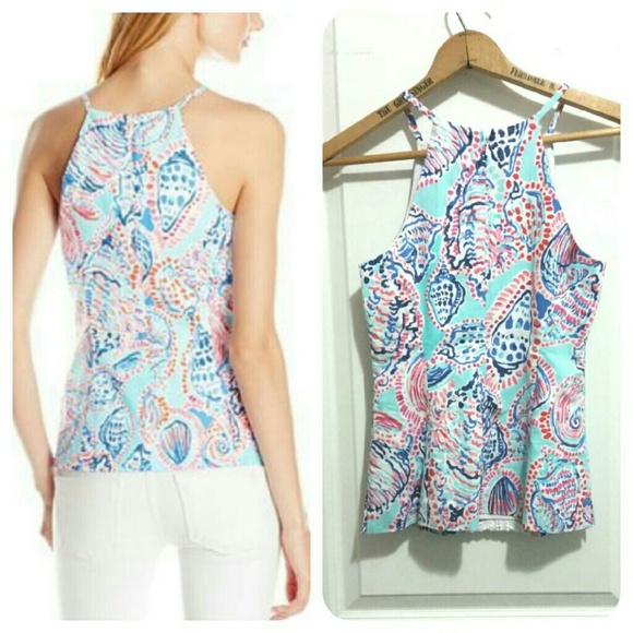 (SOLD) HP | Lilly Pulitzer | Shell Print Top - Picture 2 of 3