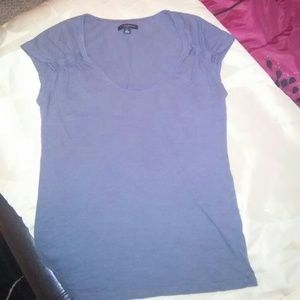 Blue short-sleeve shirt...