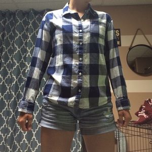plaid button up shirt