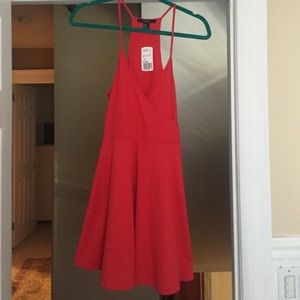 NWT Red F21 skater dress