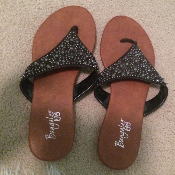 Spiked/stoned flip flops