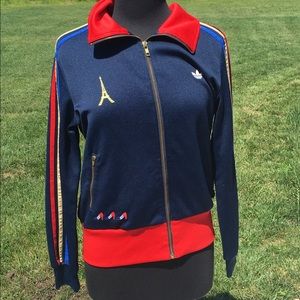 Adidas track jacket size L Paris France design