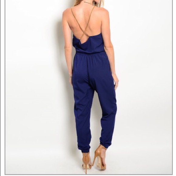 ❤️Host Pick❤️ Navy Jumpsuit - Picture 5 of 7