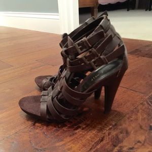Like new brown sandals, 7.5