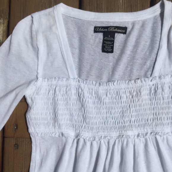 URBAN BEHAVIOR White Swing Top