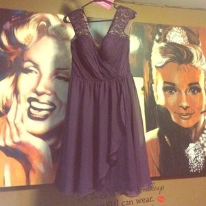 ☀️ CLOSET CLEAROUT☀️ Wtoo dark eggplant lace dress