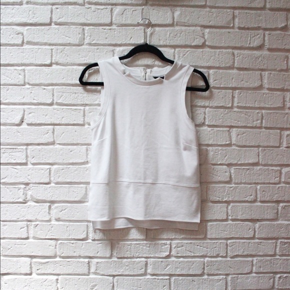 White Knit Shell Vest