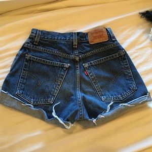 Levi Strauss high waisted shorts