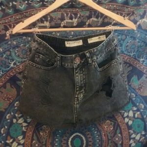 high waisted ripped cutoffs