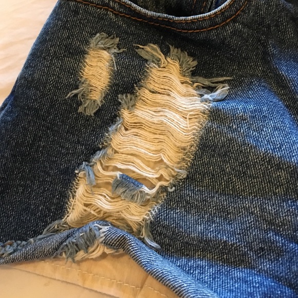 Denim high waisted shorts - Picture 4 of 4