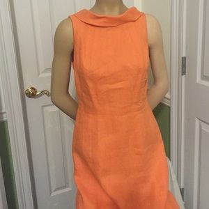 T.A.G. Beautiful orange Linen Shift Dress