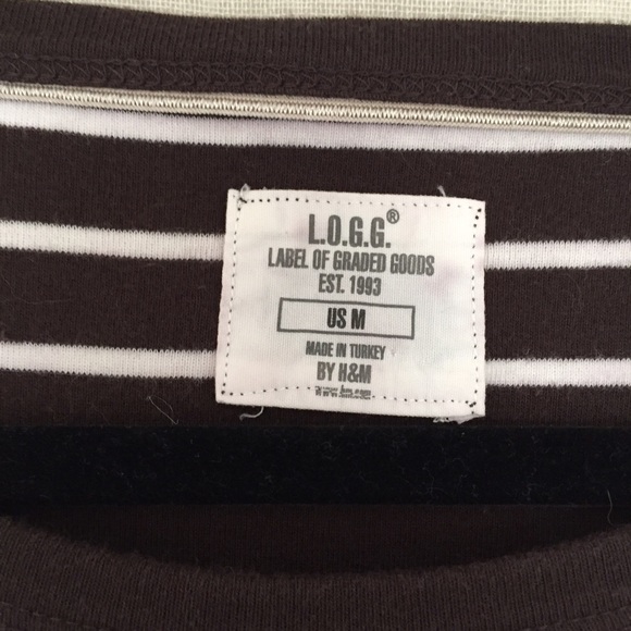 Classic Brown & White Striped Top - Picture 3 of 4