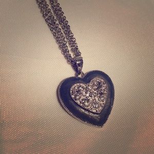 Heart blue necklace