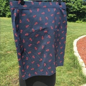 NWT Old Navy anchor print pencil skirt Large
