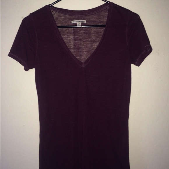 Maroon v neck