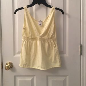 Pale Yellow Empire Tee