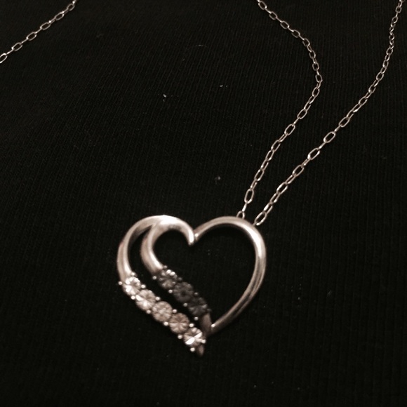 Black and White Diamond Necklace