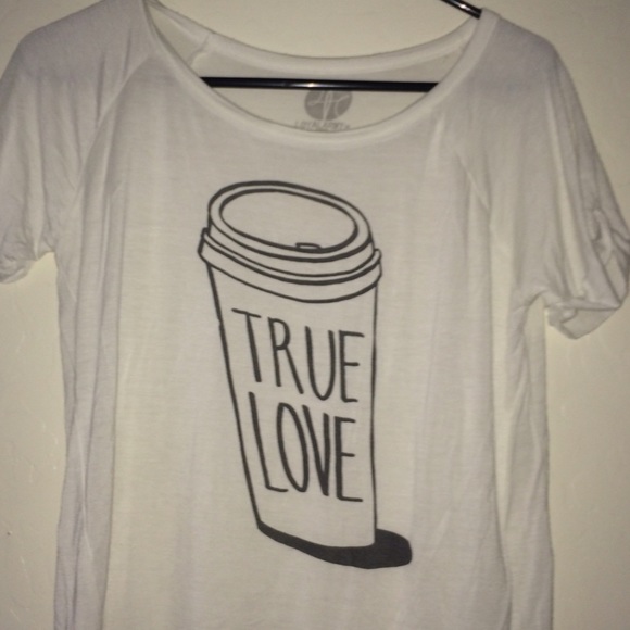 Loose white tee