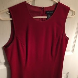 Red wool dress